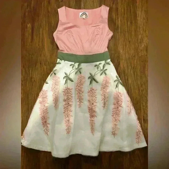 Ruby Belle Girl’s Floral Embroidery Dress - Picture 1 of 9